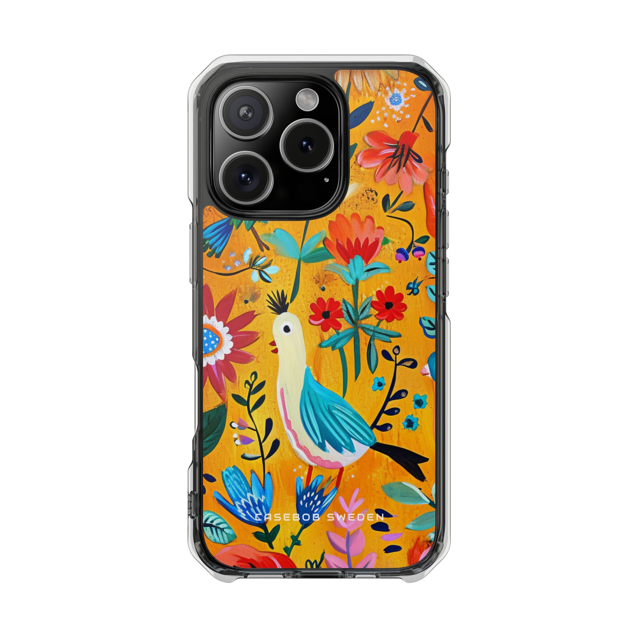 Whimsical Vintage Nature Harmony iPhone 16 - Transparente, stoßfeste Handyhülle