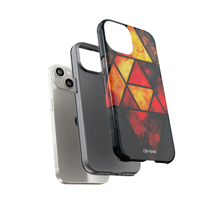 Triangles Illuminate Warmth - iPhone Case