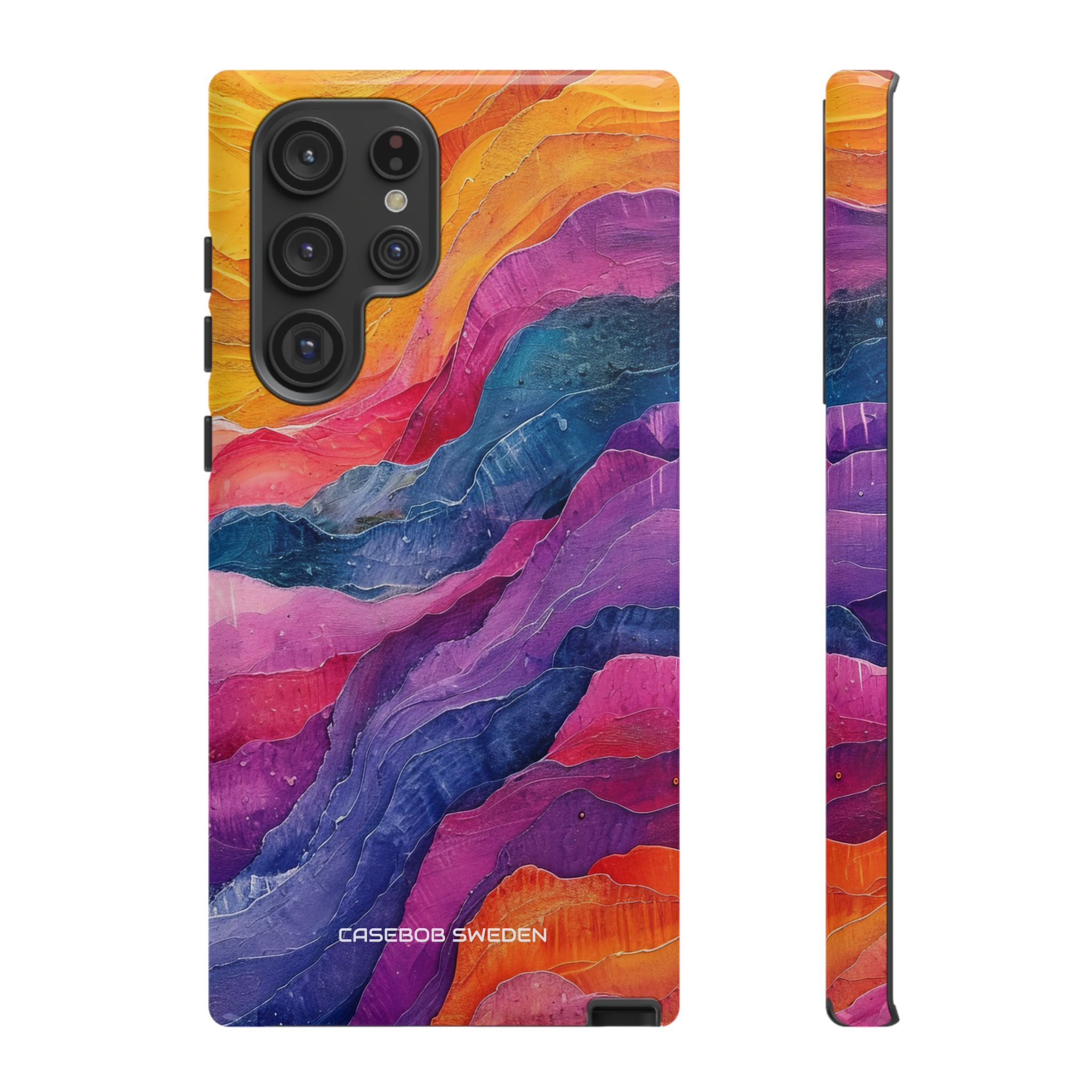 Vibrant Abstract Waves - Tough Samsung S22 Phone Case