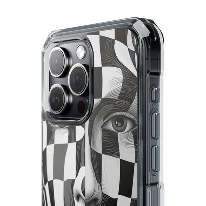 Checkered Face iPhone 15 Pro Max Case - Impact