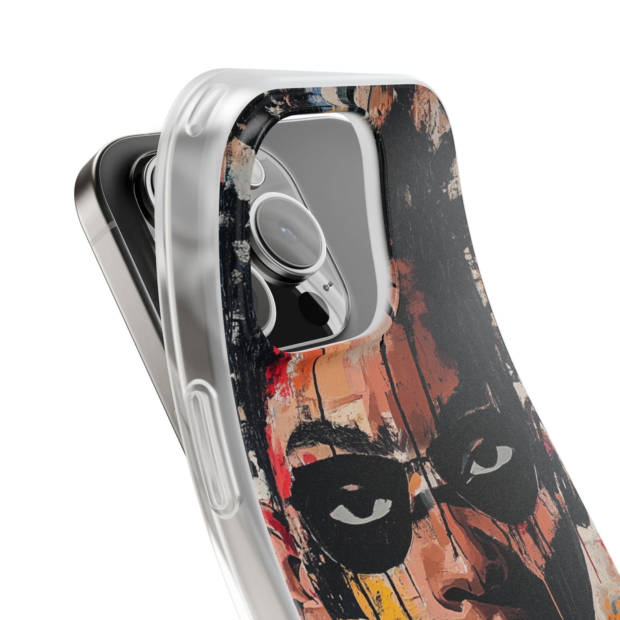 Masked Portrait Drips iPhone 16 Pro Case - Soft