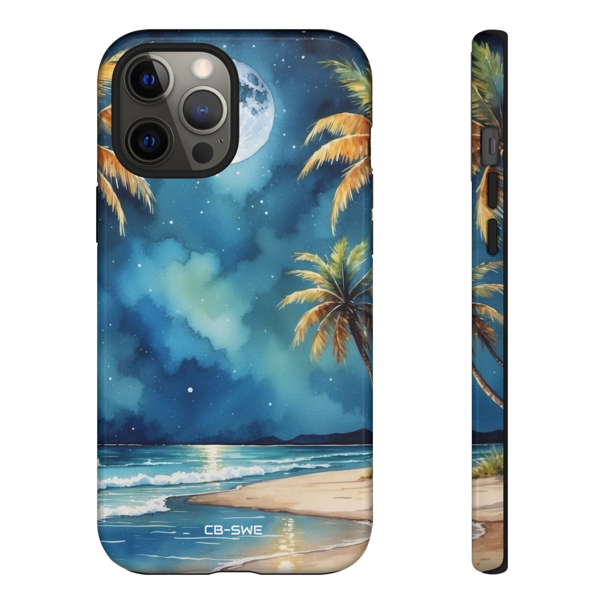 Moonlight Kisses Waves - iPhone Case