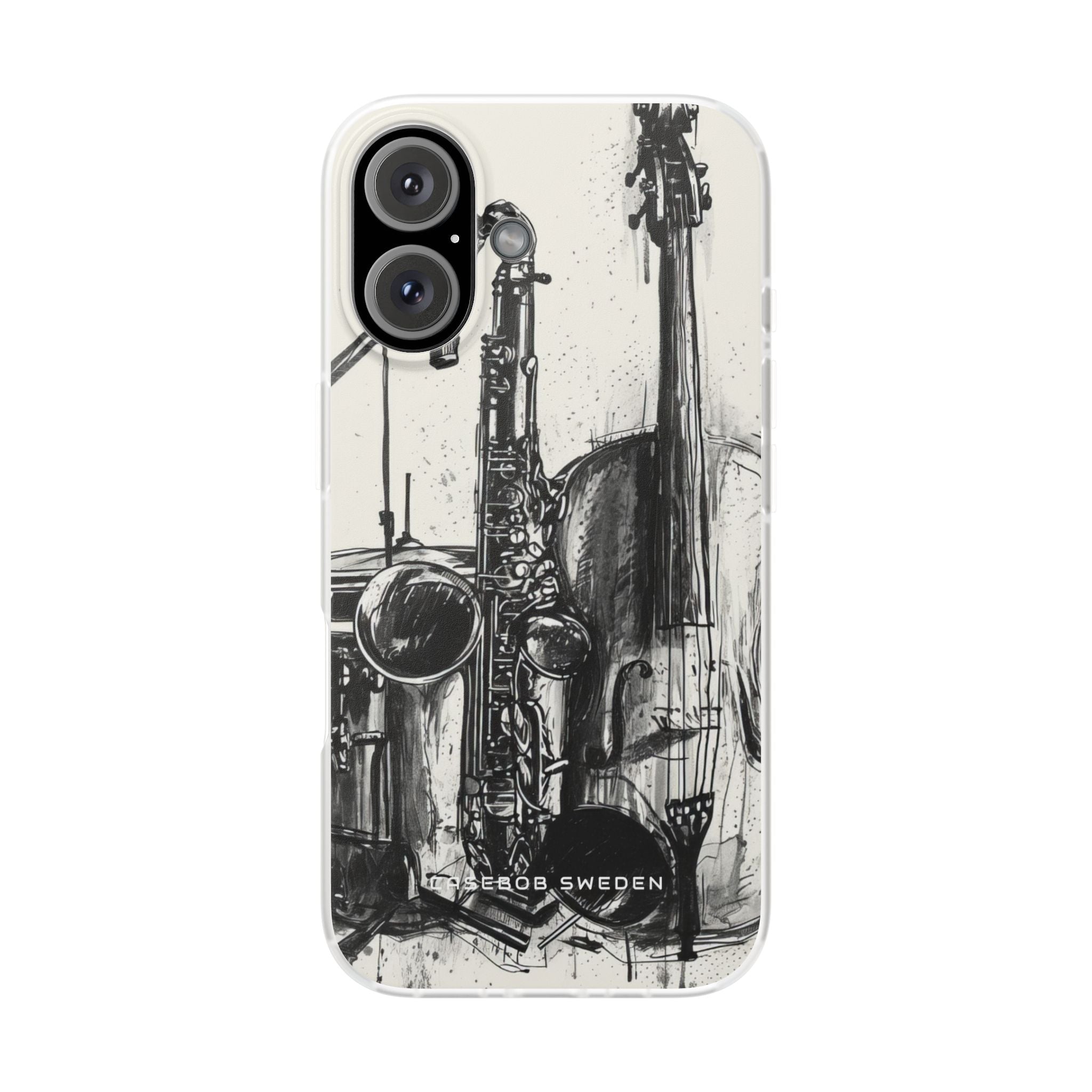 Jazz Instrument Line Symphony iPhone 16 - Flexi Phone Case