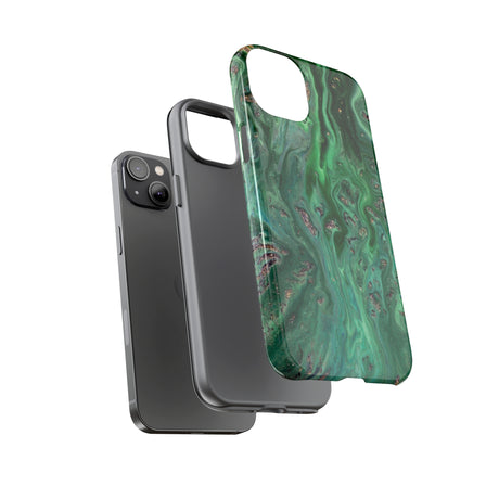 Light Green Ink Art iPhone Case (Protective) Phone Case