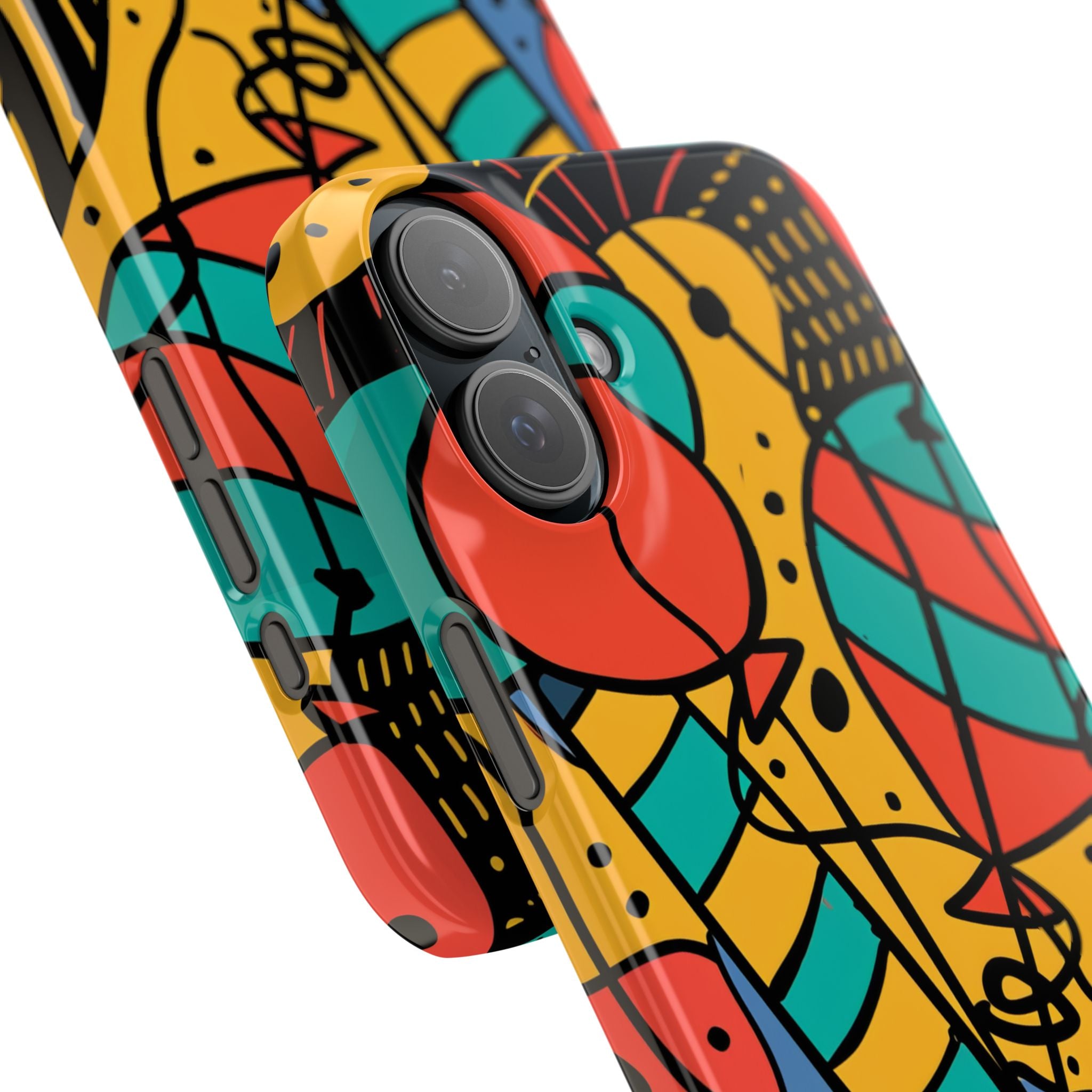 Playful Lines in Motion iPhone 16 - Slim Phone Case