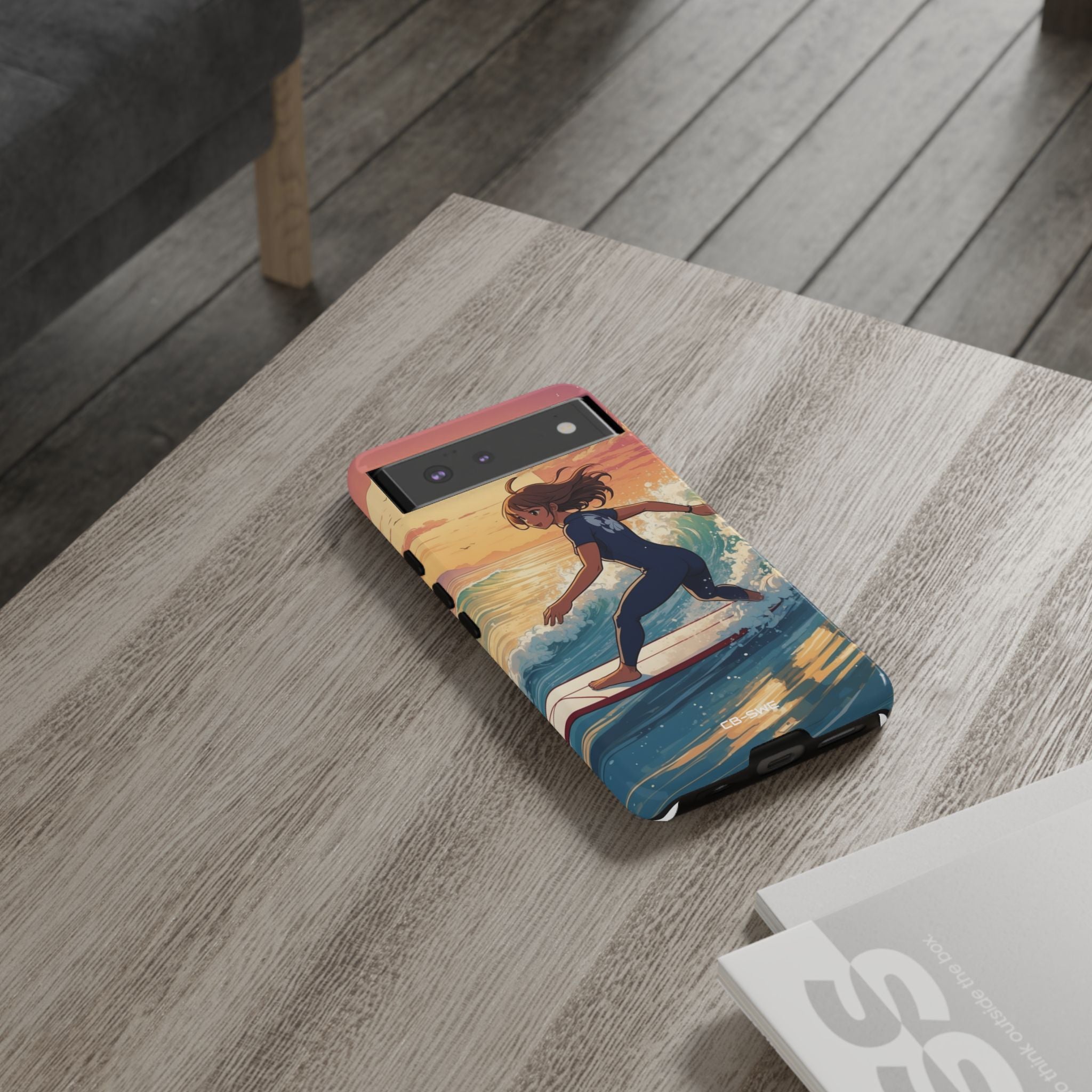 Surfing Into Sunset - Google Pixel Case