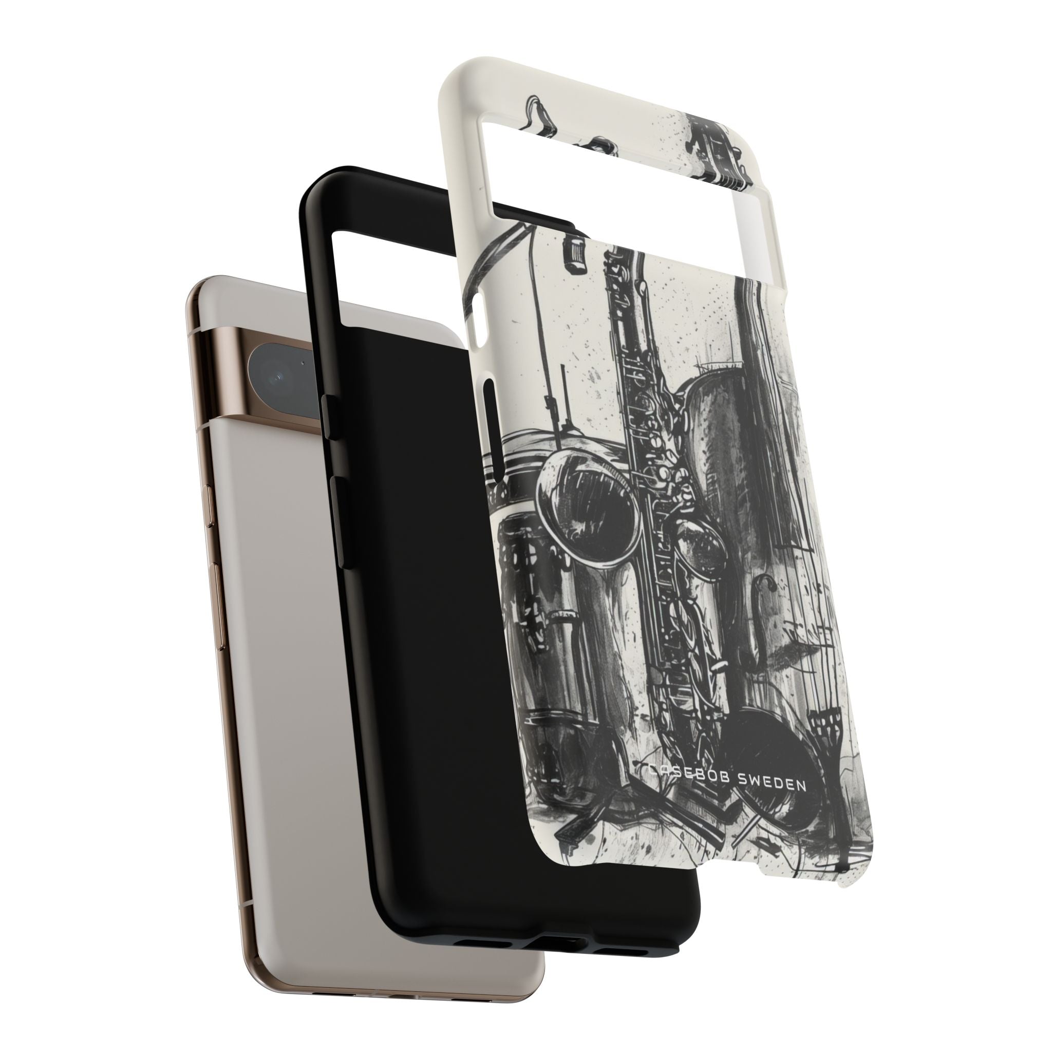 Jazz Instrument Line Symphony Google Pixel 8 - Tough Phone Case