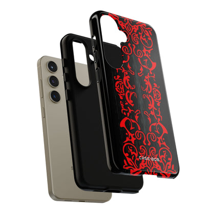 Crimson Spiral Samsung S24 Case - Tough