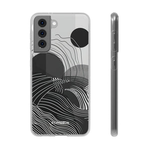 Monochrome Dynamics | Flexible Phone Case for Samsung Galaxy