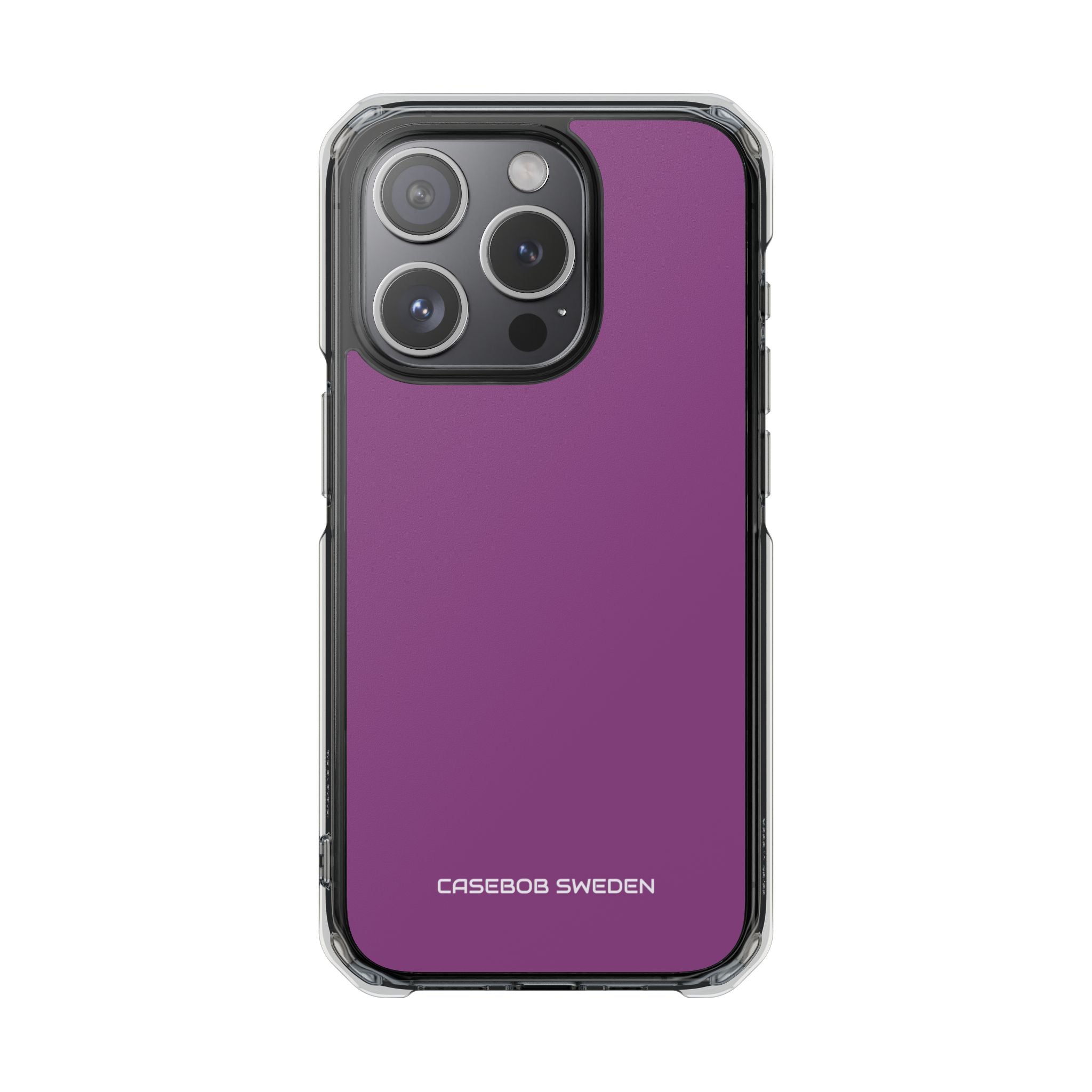 Plum Purple - Clear Impact iPhone 15 Phone Case