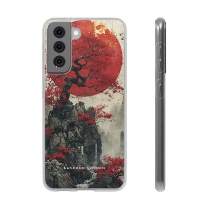 Zen Serenity in Red Harmony Samsung S21 - Flexi Phone Case