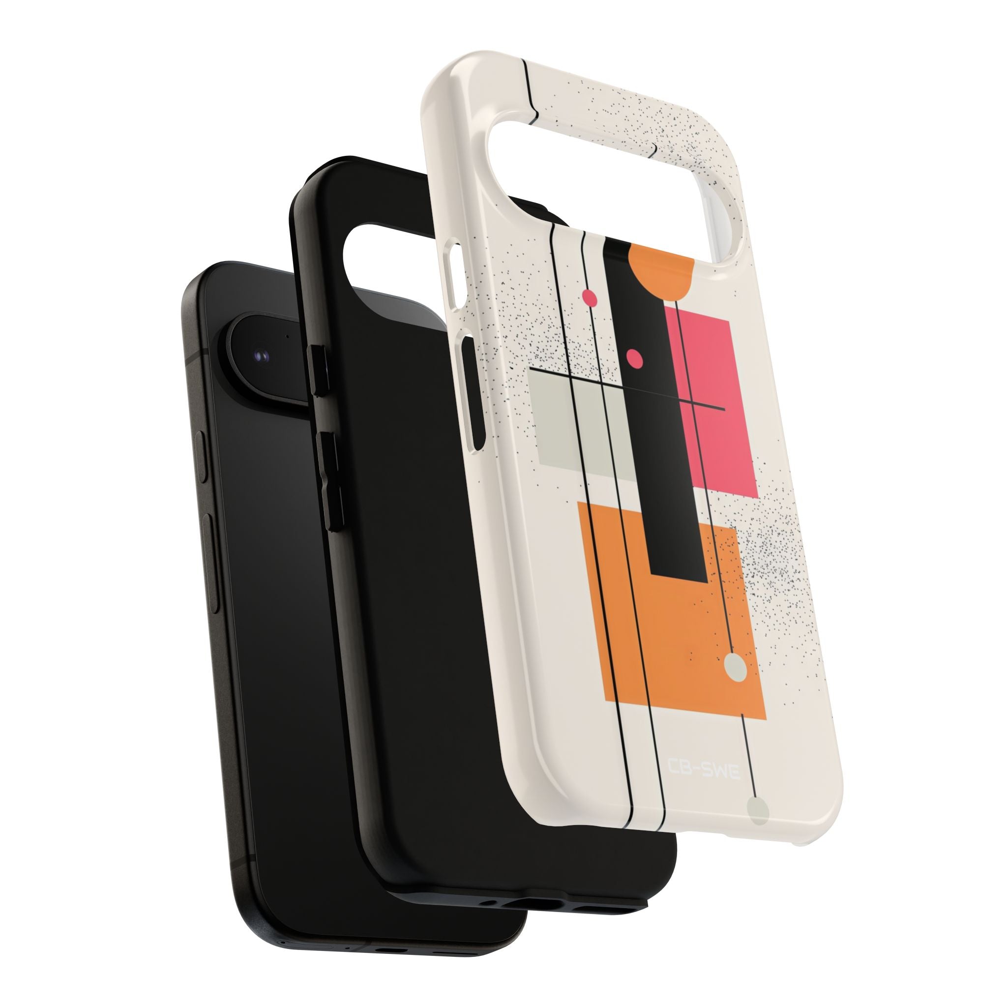 Shapes Dance Playfully - Google Pixel Case
