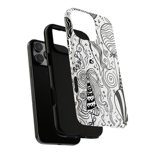 Whimsical Celebration in Black and White - for iPhone 16