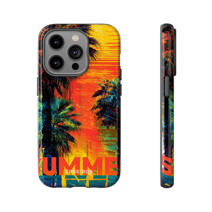 Tropical Sunburst iPhone 14 Pro Case - Tough