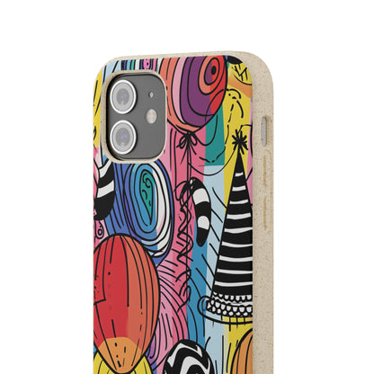 Vibrant Party Whimsy | Biodegradable Phone Case