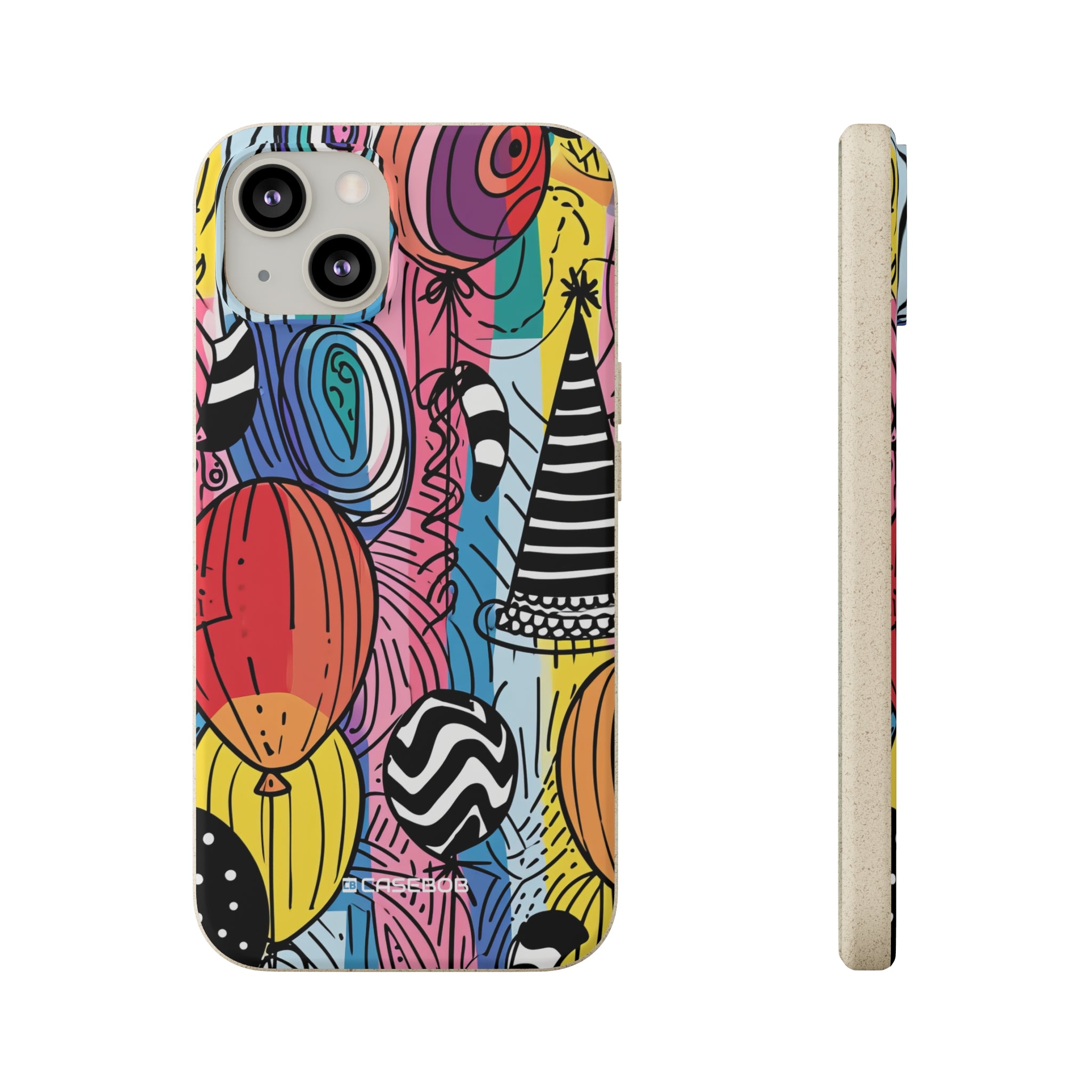 Vibrant Party Whimsy | Biodegradable Phone Case