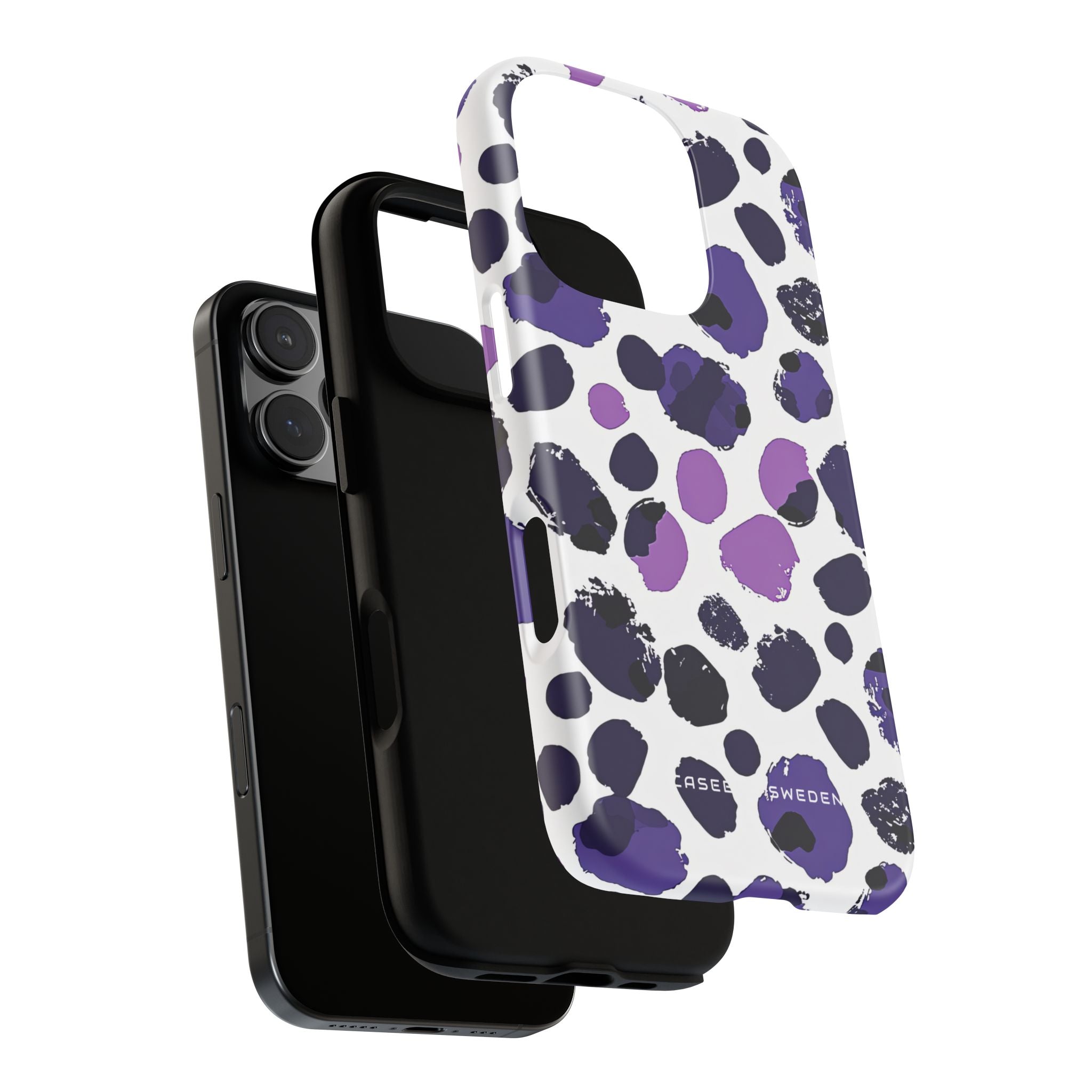 Purple Inkblots iPhone 16 - Tough Phone Case