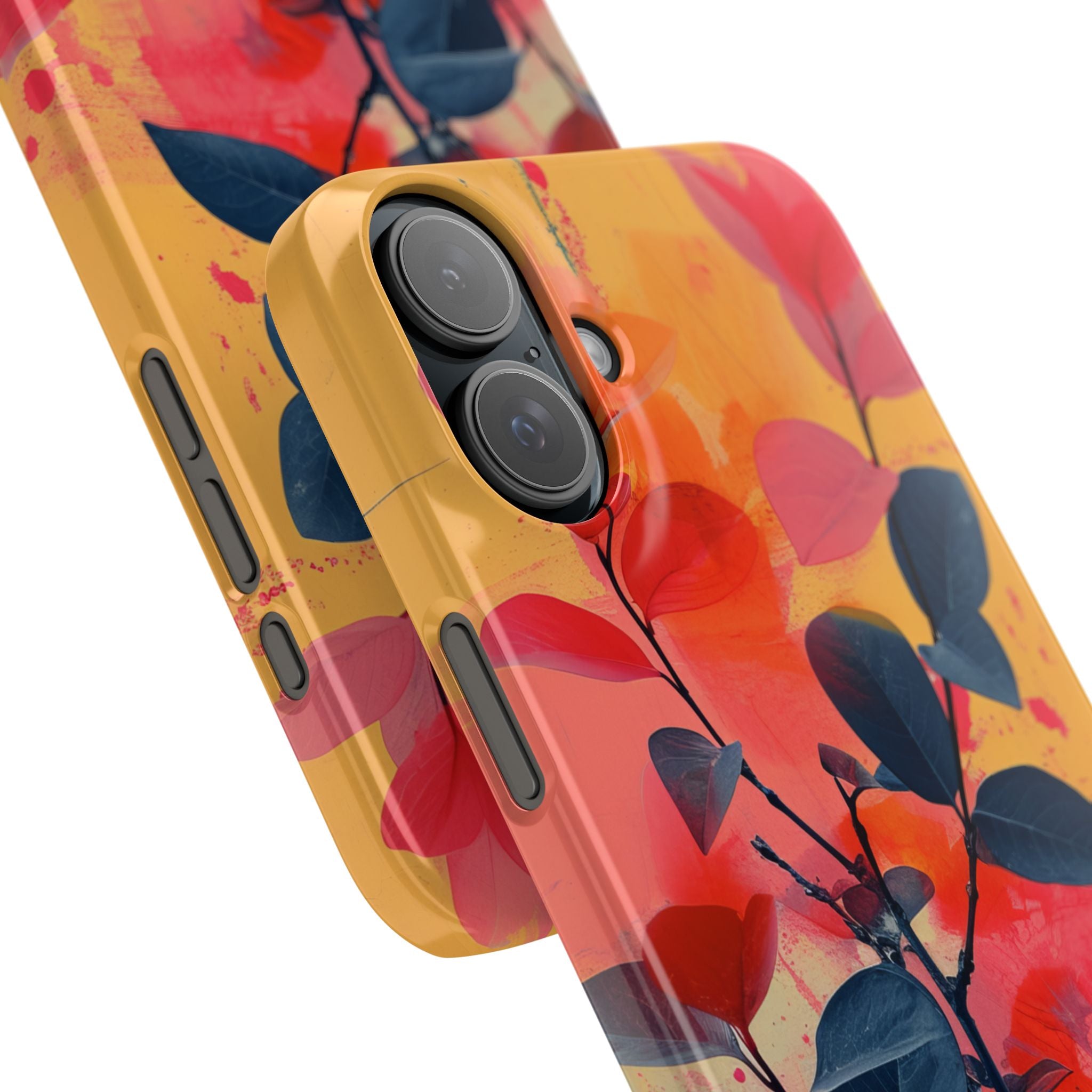 Vivid Floral Harmony iPhone 16 - Slim Phone Case