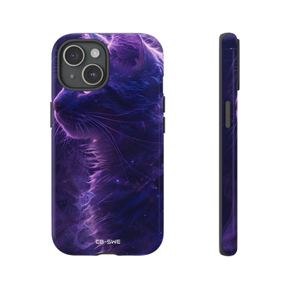Mystical Starlit Cat - iPhone Case