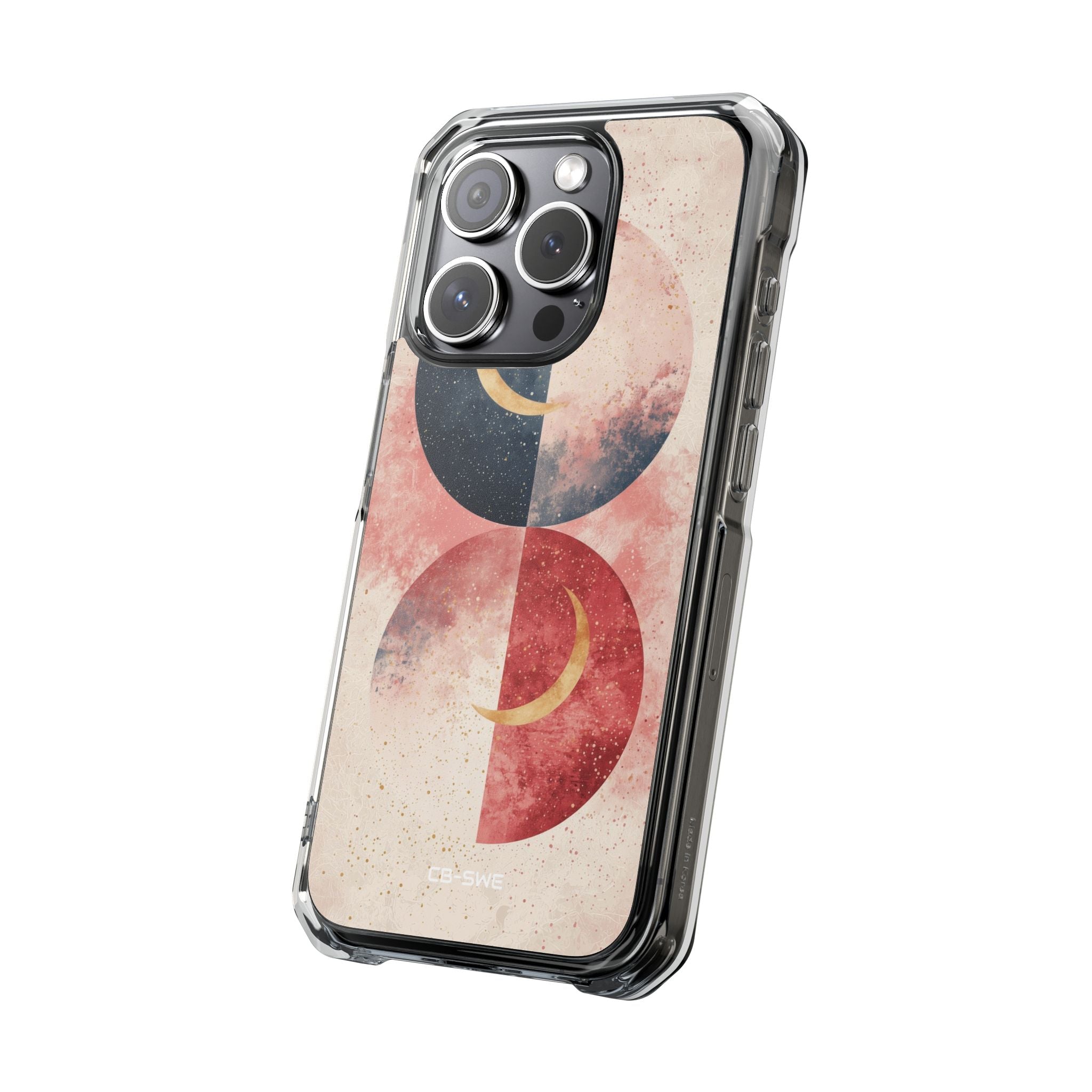 Crescents Embrace Stars iPhone Case - Impact