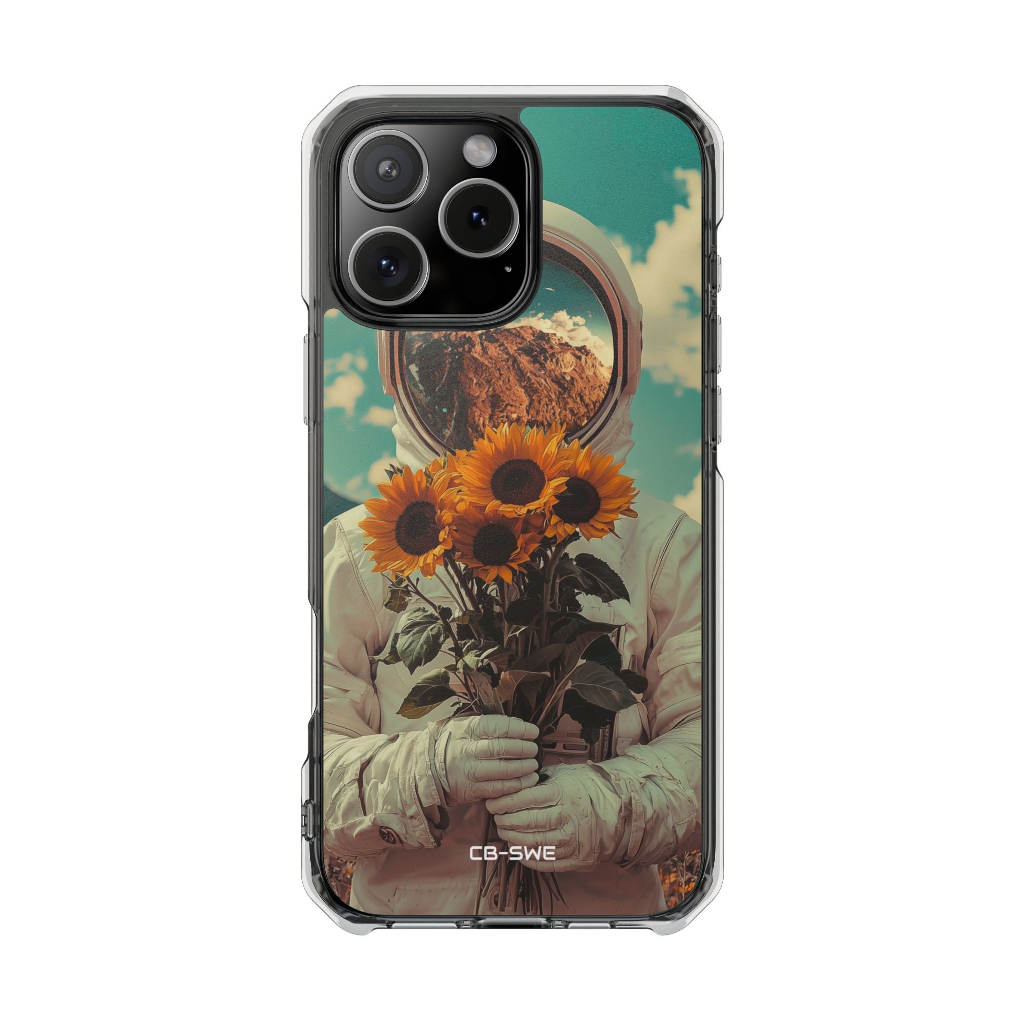 Sunflower Spacesuit Shine iPhone Case - Impact