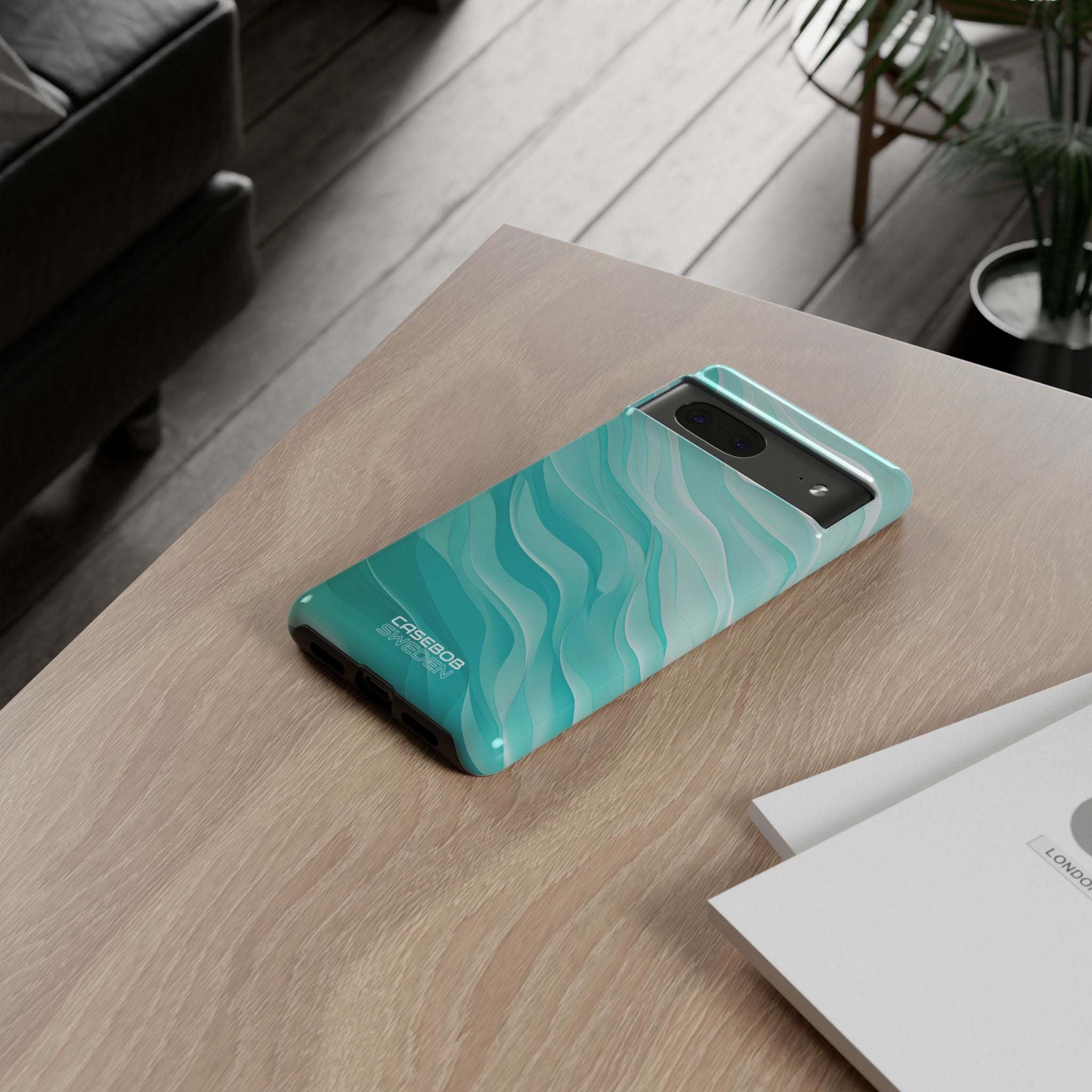 Soothing Aqua Waves Google Pixel 7 - Tough