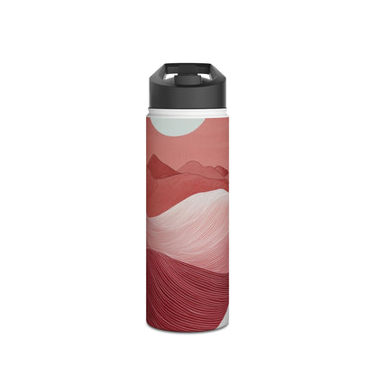 White Orb Dunes - Stainless Steel Water Bottle