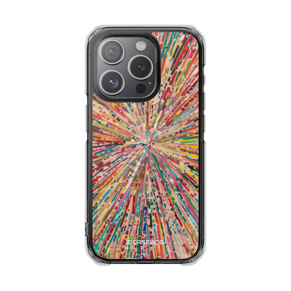 Radiant Burst - Phone Case for iPhone (Clear Impact - Magnetic)