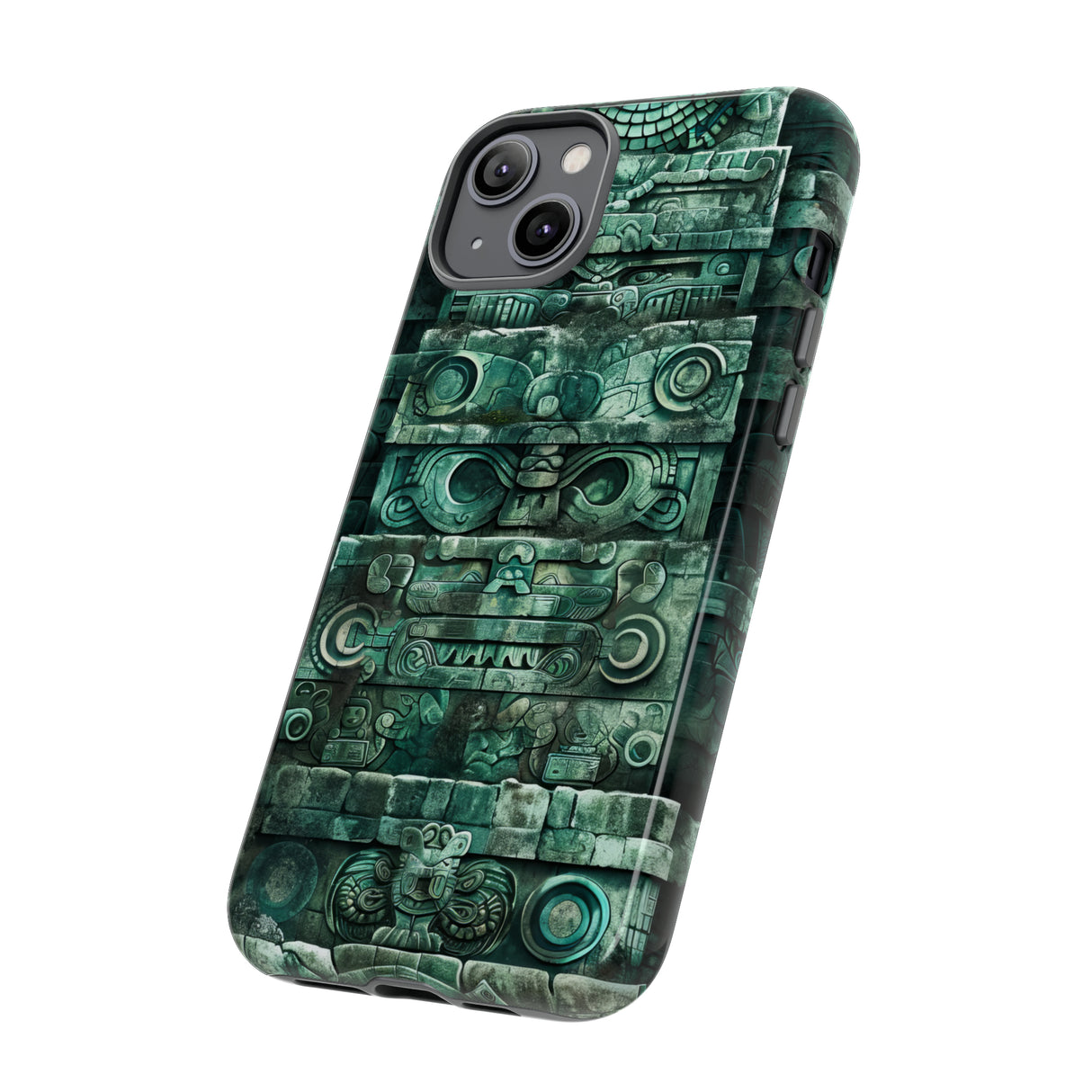 Mayan Jaguar & Serpent Spirit - Protective Phone Case