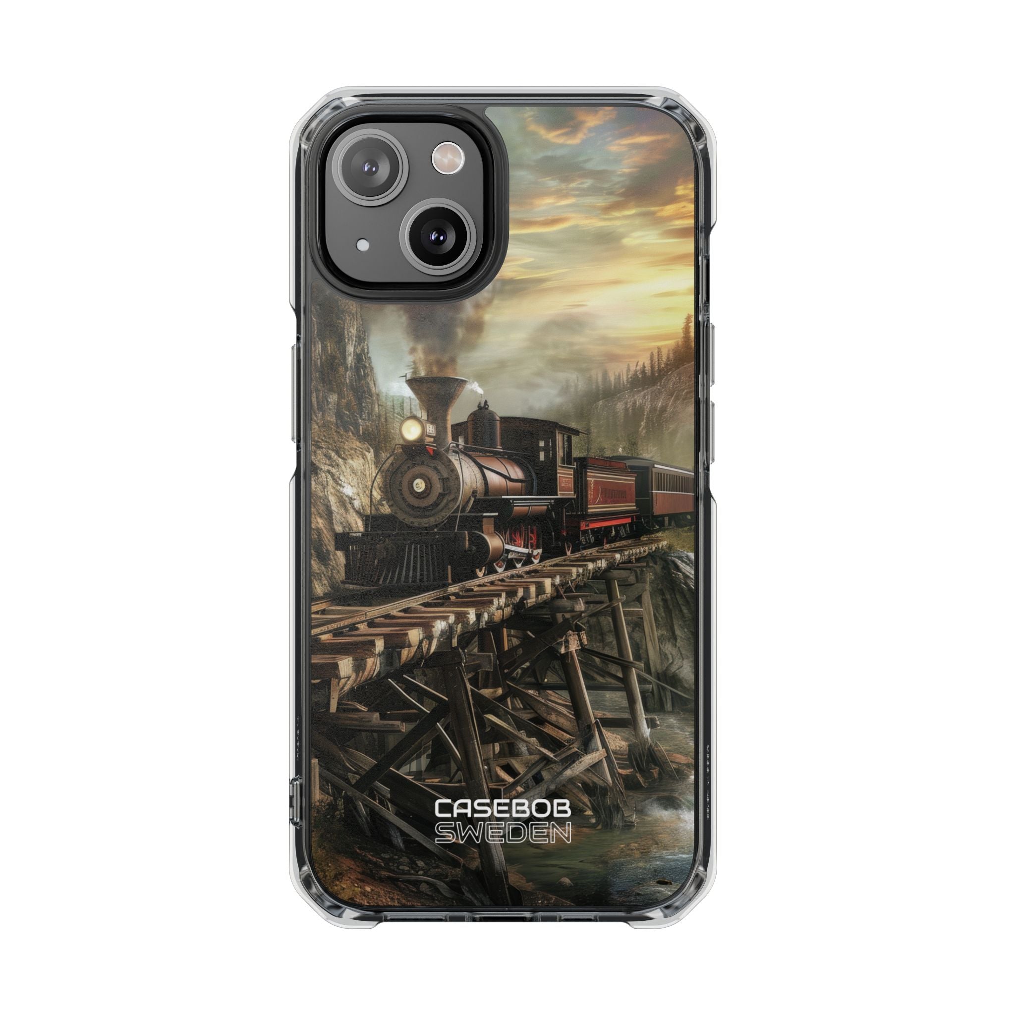 Steam Mountain Crossing iPhone 14 - Impact Clear+