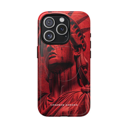 Zen Red Liberty Vision iPhone 15 | Tough+ Phone Case