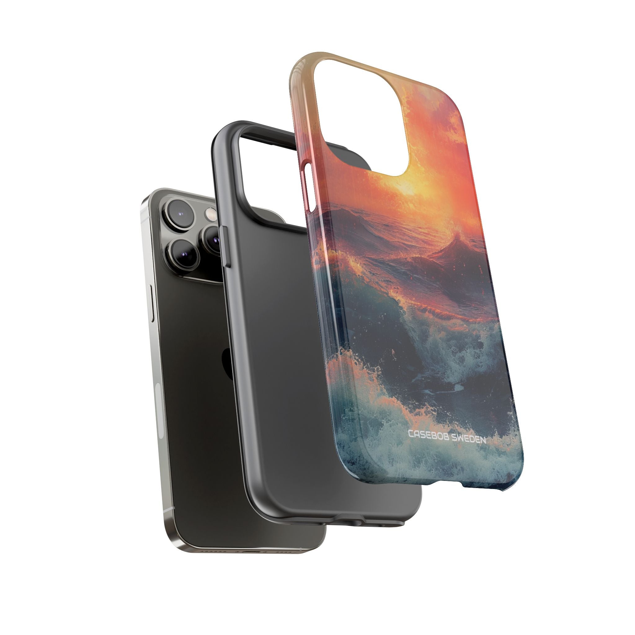 Ocean Sunset Waves - Tough iPhone 14 Phone Case