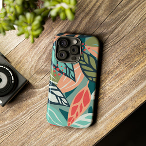 Mixed Tropical Leaf - Protective Phone Case