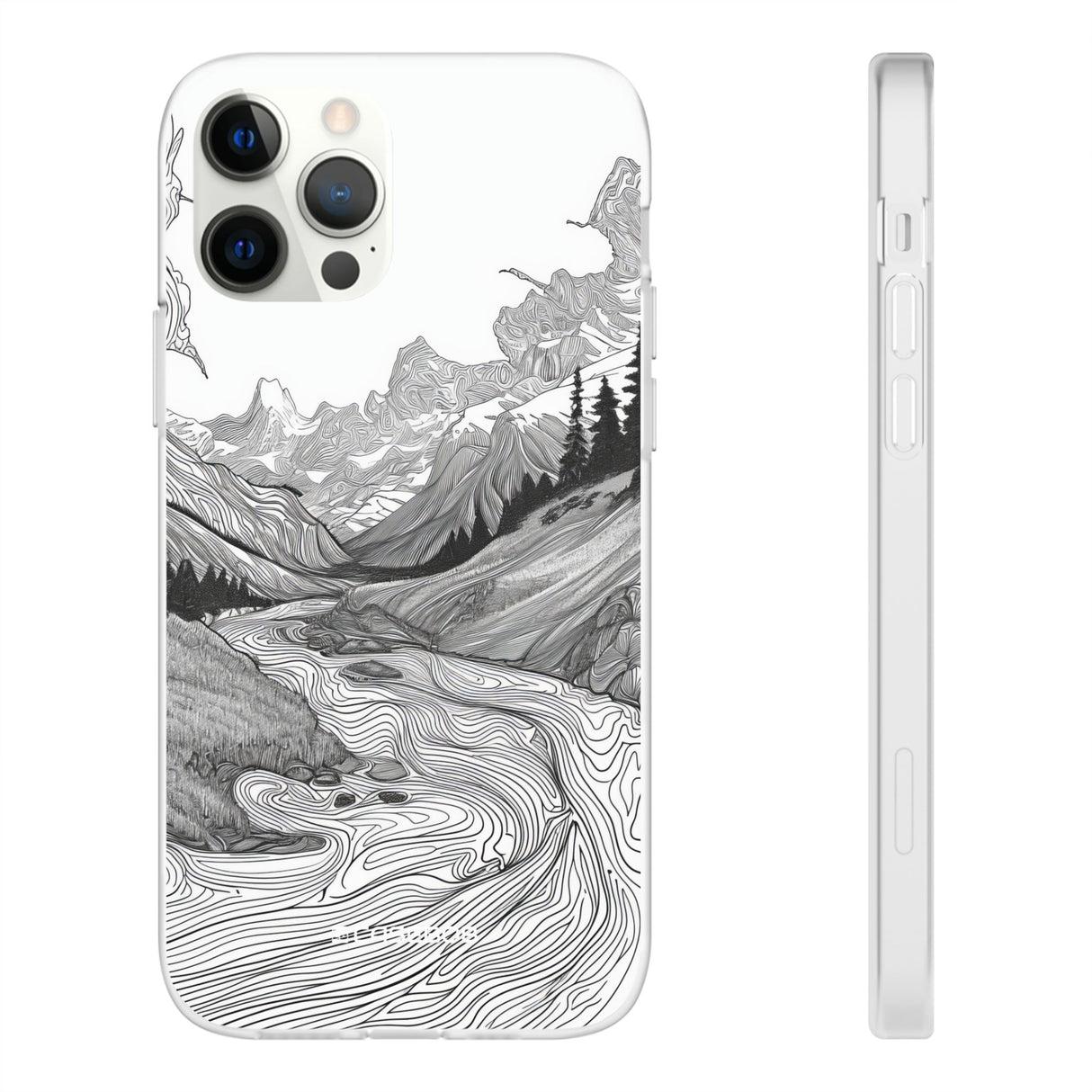 Monochrome Serenity | Flexible Phone Case for iPhone