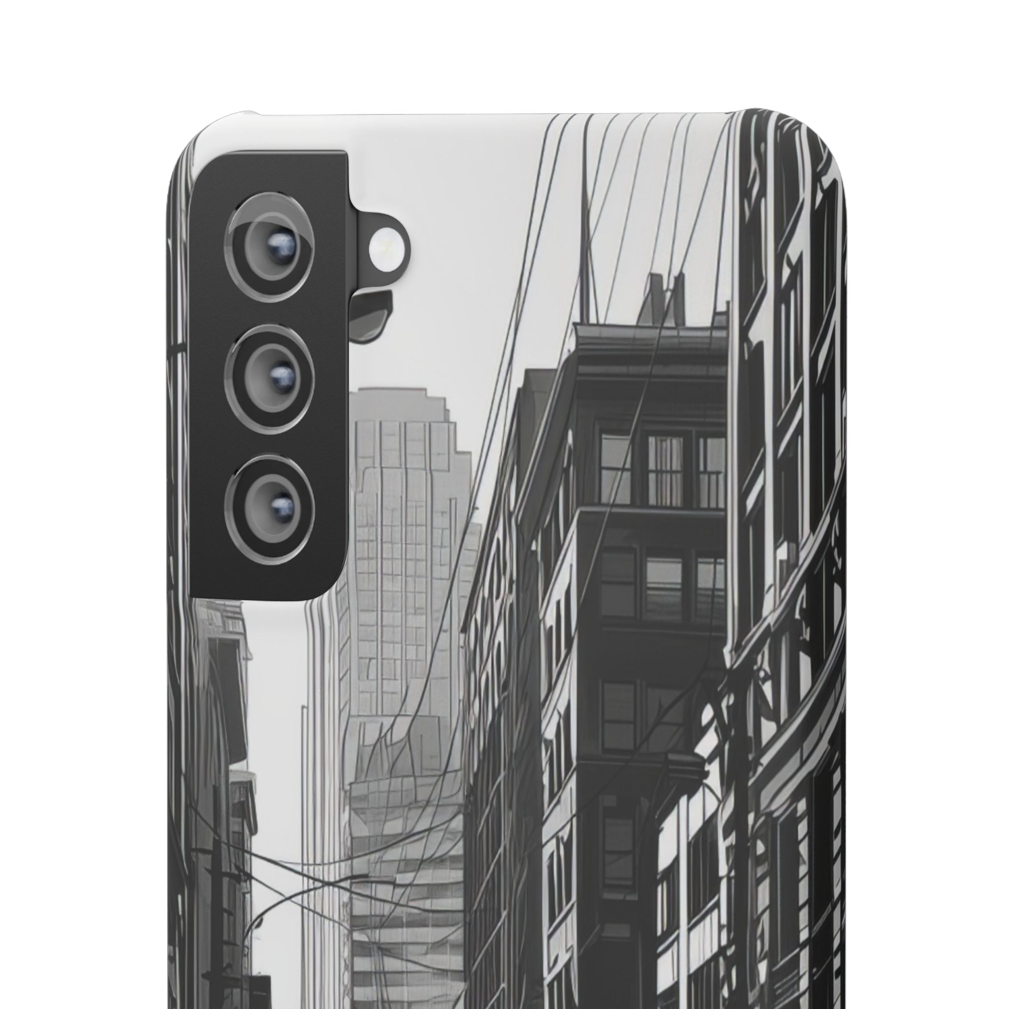 Urban Cityscape Line Perspective Samsung S21 - Slim Phone Case