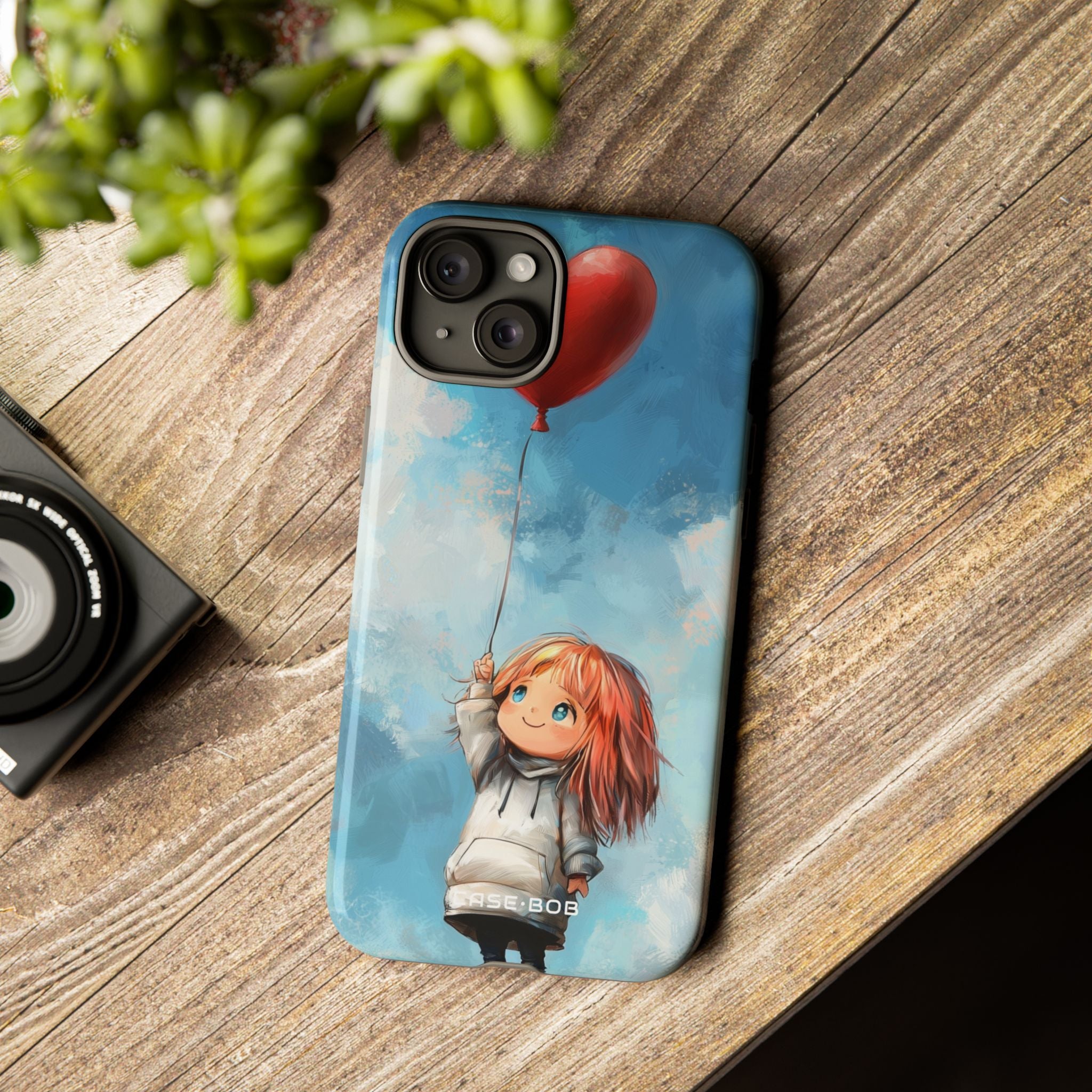 Heart Balloon Whimsy iPhone 15 Plus Case - Tough