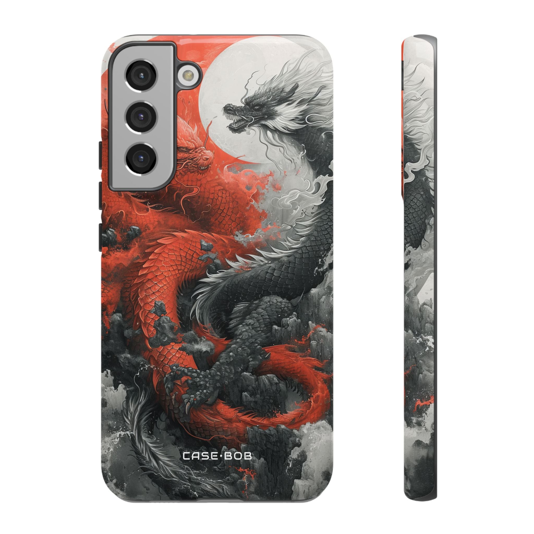 Twin Dragons Crimson Samsung S22 Plus Case - Tough