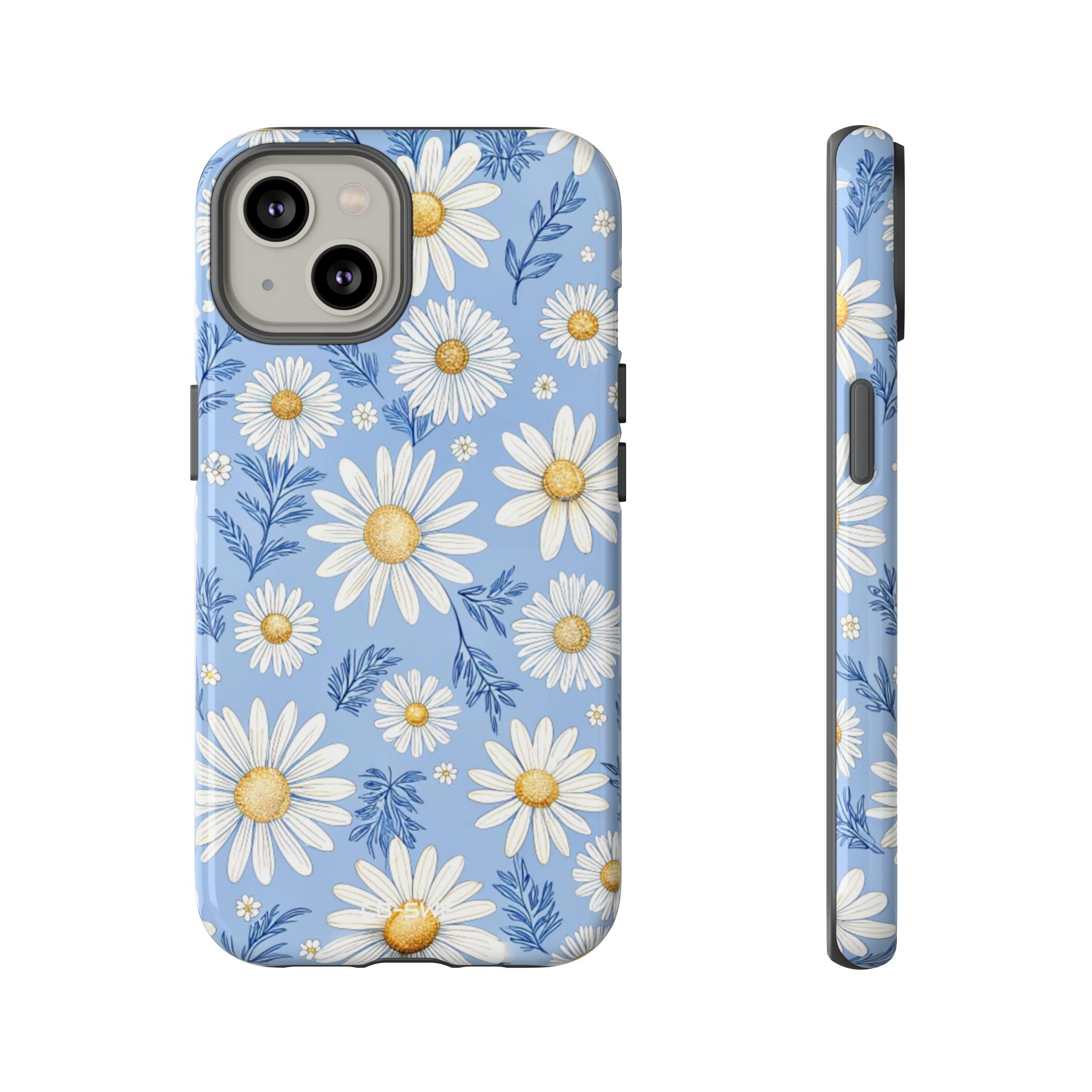 Daisies On Blue - iPhone Case