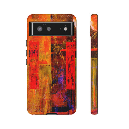 Red Oil Painting - Protective Phone Case