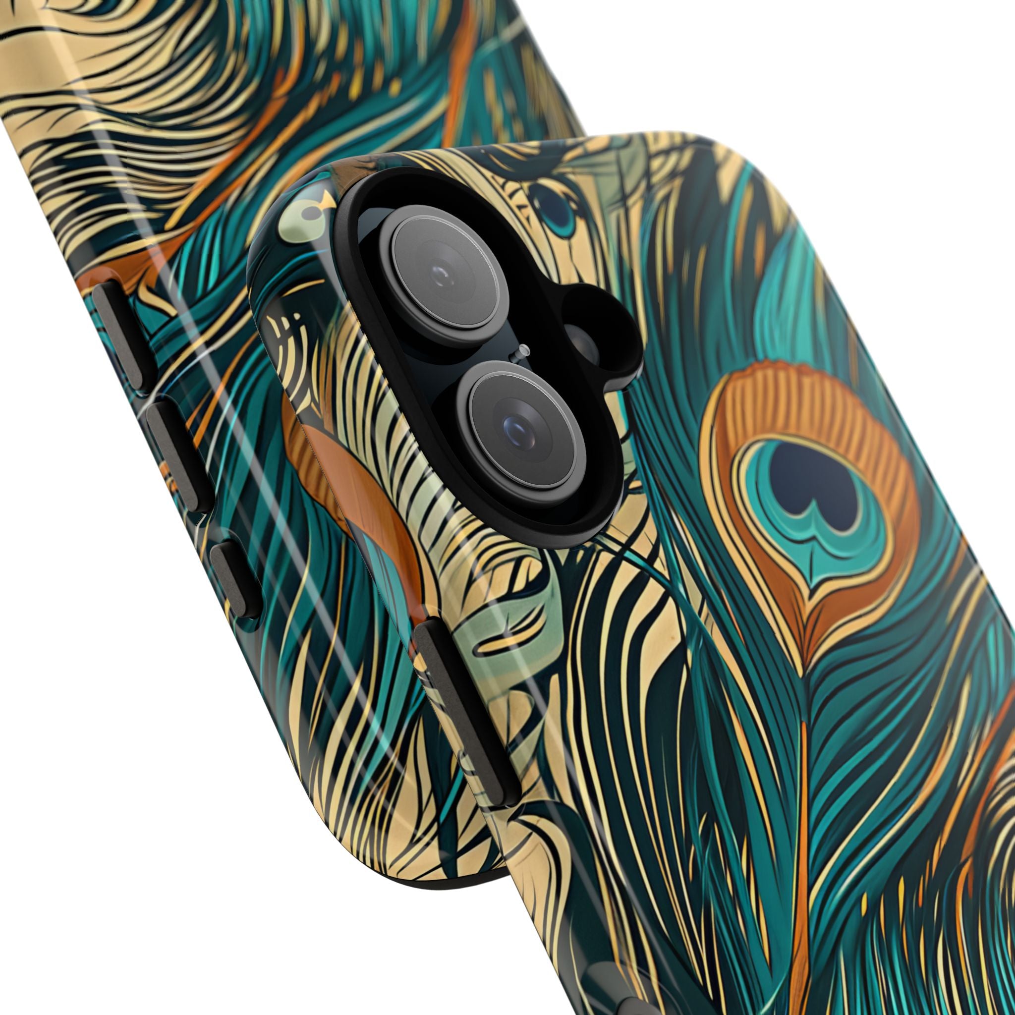 Art Nouveau Peacock Elegance iPhone 16 - Tough Phone Case