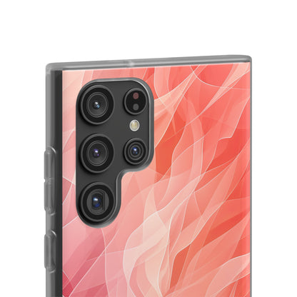 Peach Wave Drift Samsung S22 Ultra Case - Soft