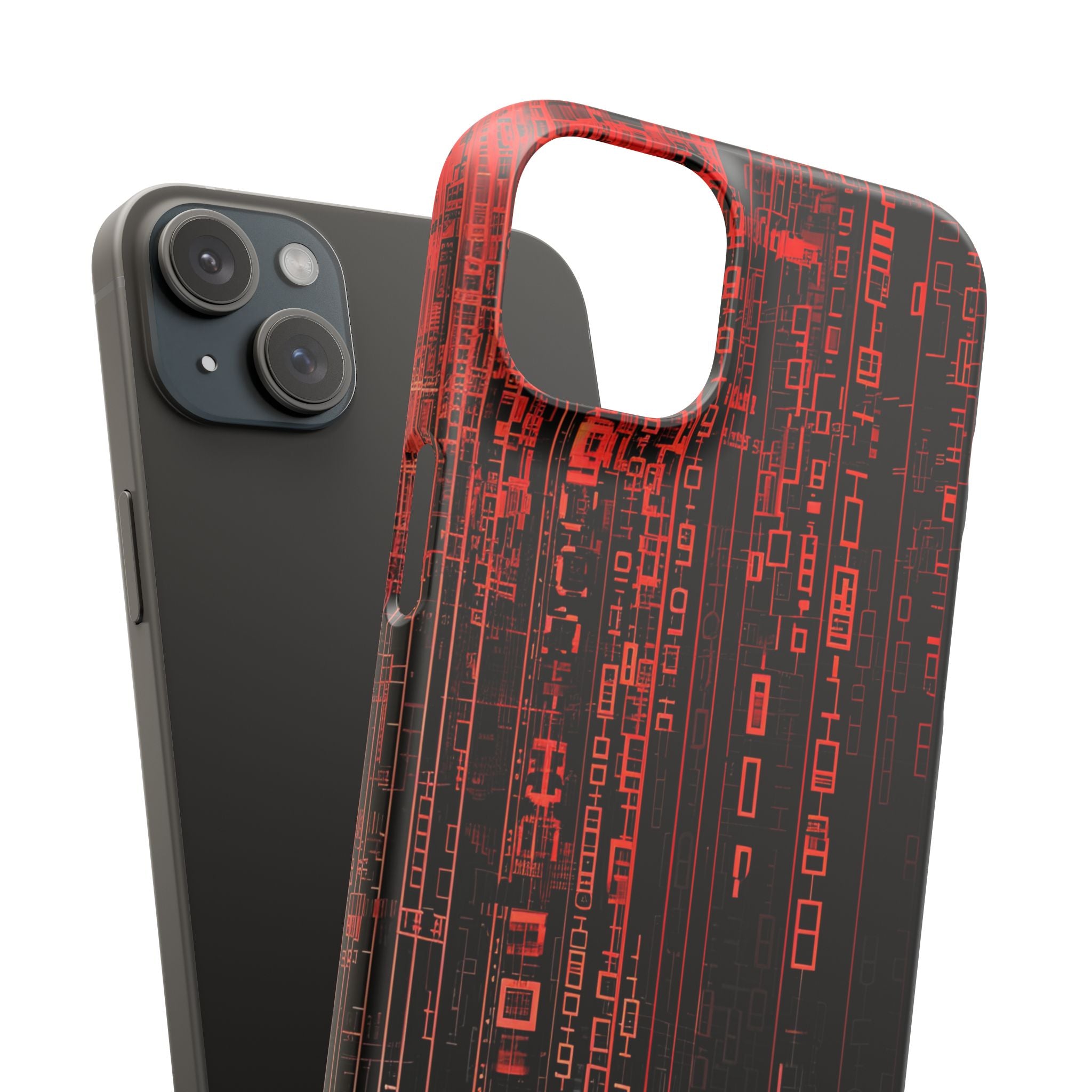 Gradient Cyberflux Network iPhone 15 - Slim Phone Case