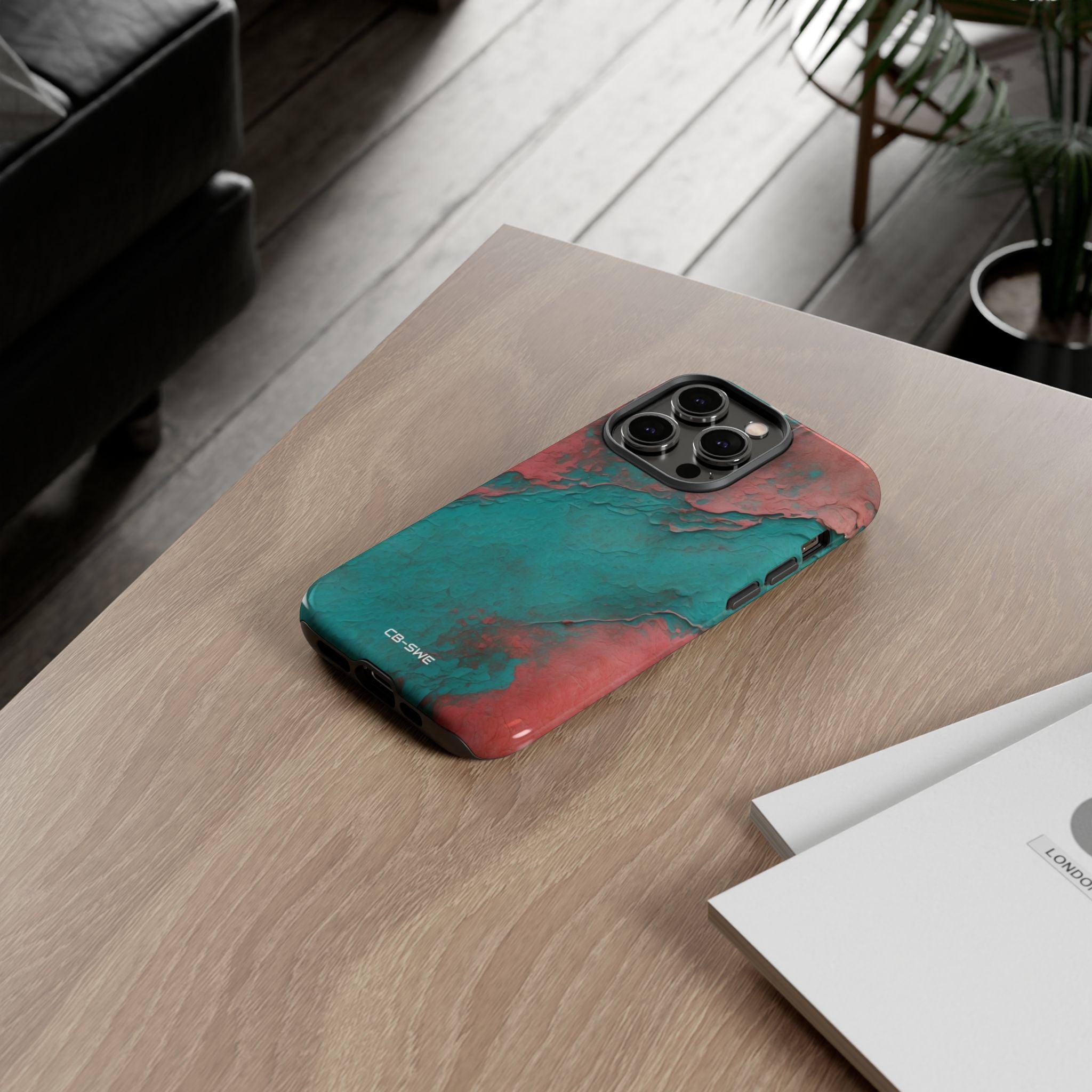 Turbulent Coral Flow - iPhone Case