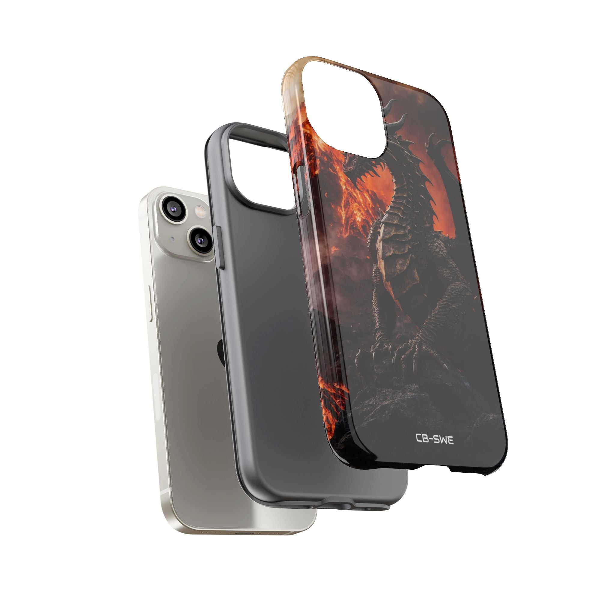 Fiery Dragon Soars - iPhone Case