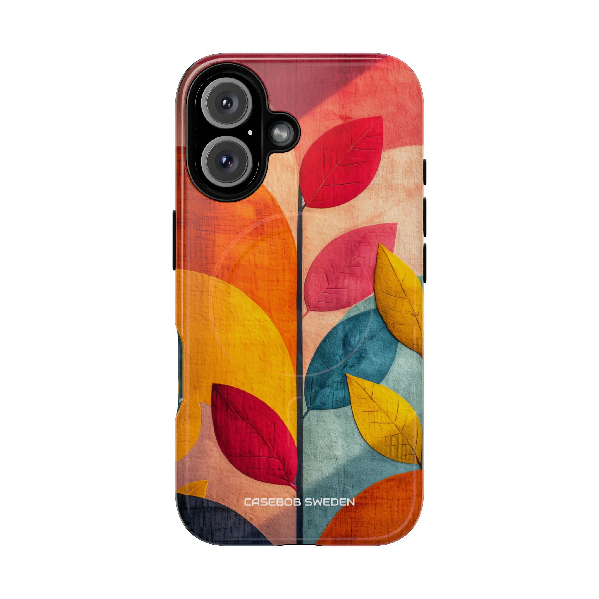 Abstract Orange Blue Design - Tough+ iPhone 16 Phone Case