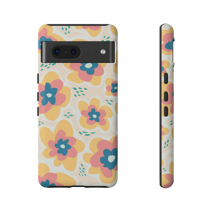 Yellow Happy Flower - Protective Phone Case