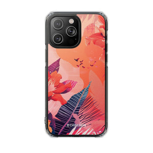 Living Coral Design | Handyhülle für iPhone (Clear Impact Case – magnetisch)