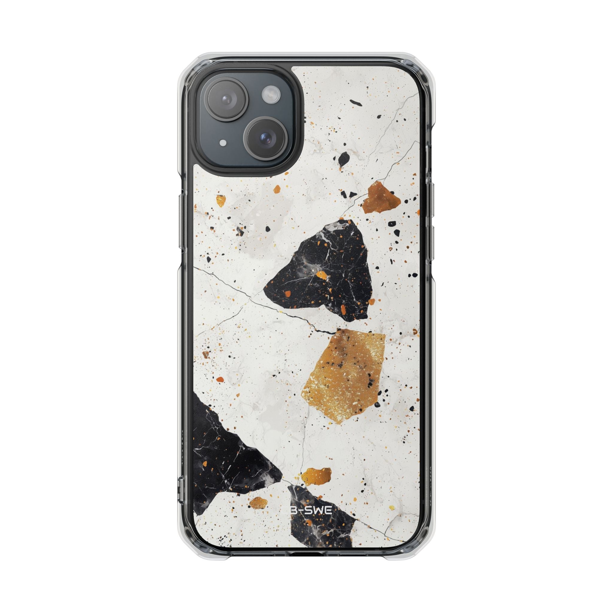 Golden Shapes Dance iPhone Case - Impact