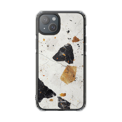 Golden Shapes Dance iPhone Case - Impact