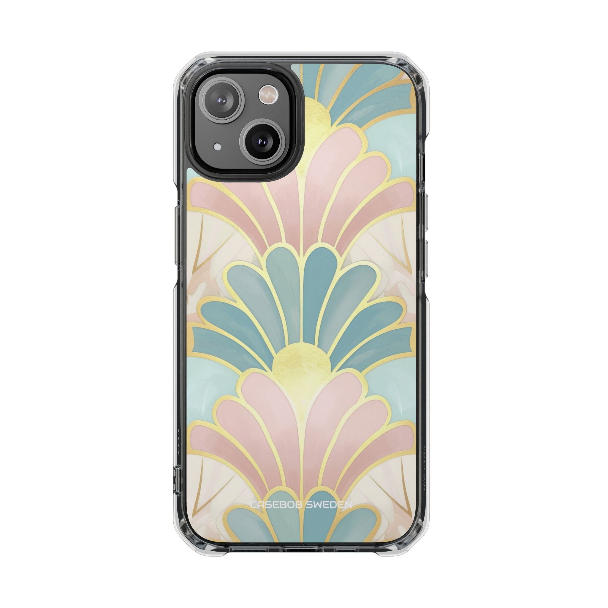 Pastel Deco Elegance - Clear Impact iPhone 14 Phone Case